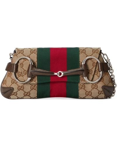 Gucci Small Horsebit Chain Shoulder Bag - Multicolour