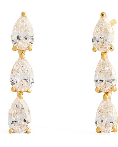 Anita Ko Yellow Gold And Diamond Dot Stud Earrings - Metallic