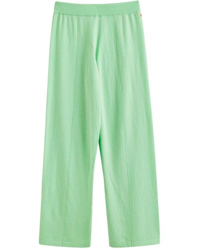 Chinti & Parker Wool-cashmere Wide-leg Sweatpants - Green