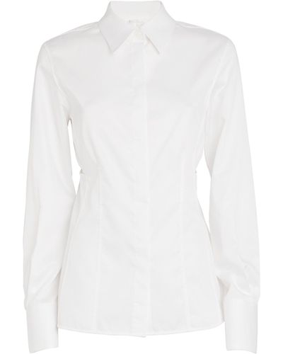 Helmut Lang Cotton Slash-detail Shirt - White