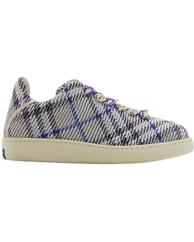 Burberry Check Box Sneakers - Blue