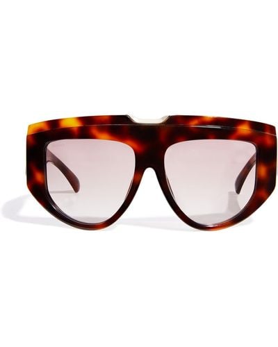 Max Mara Geometric Sunglasses - Natural