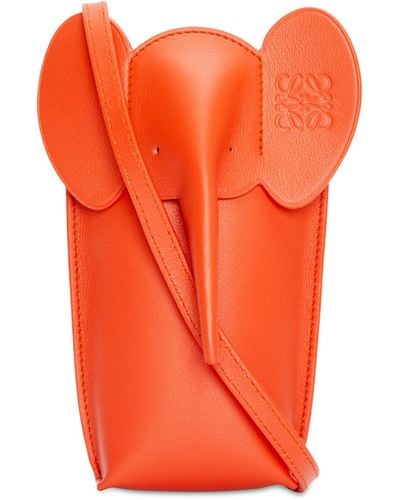 Loewe X Suna Fujita Elephant Pocket Cross-body Bag - Orange