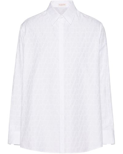 Valentino Garavani Cotton Logo Shirt - White