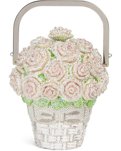 Judith Leiber Basket Of Roses Top-handle Bag - Metallic