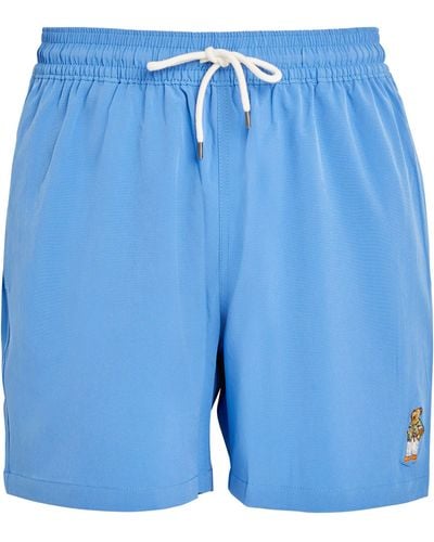 Polo Ralph Lauren Traveller Bear Swim Shorts - Blue