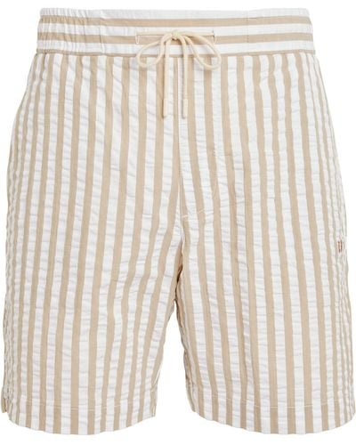 CHE Seersucker Striped Shorts - Natural