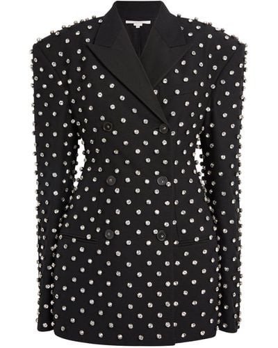 Stella McCartney Embellished Double-breasted Blazer - Black