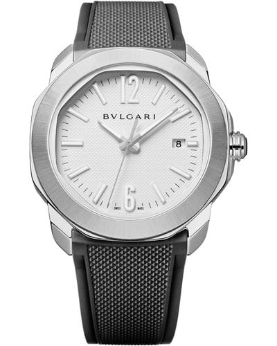 BVLGARI Stainless Steel Octo Roma Automatic Watch 41mm - Grey