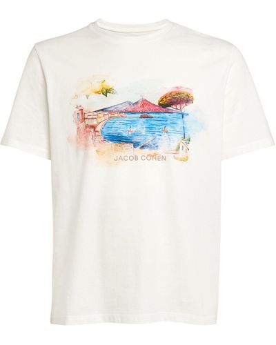 Jacob Cohen Naples Print T-shirt - White