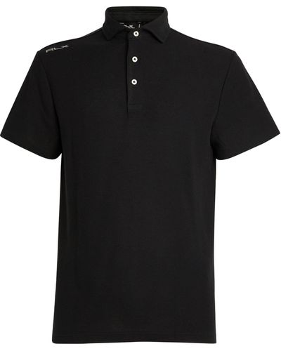 RLX Ralph Lauren Logo Polo Shirt - Black