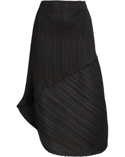 Pleats Please Issey Miyake Peanuts Midi Skirt - Black