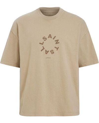 AllSaints Organic Cotton Tierra T-shirt - Natural