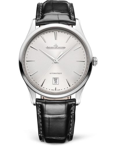 Jaeger-lecoultre Stainless Steel Master Ultra Thin Date Watch 39mm - Gray