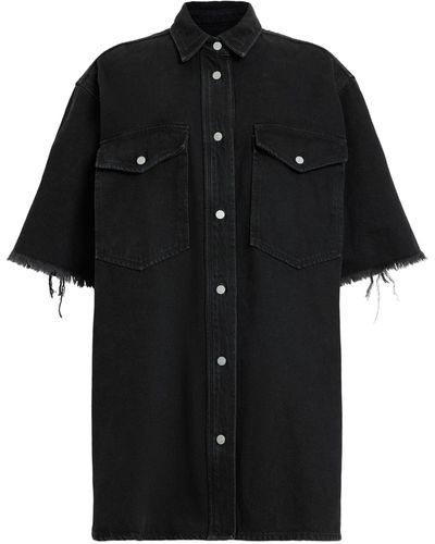 AllSaints Denim Lily Shirt Dress - Black