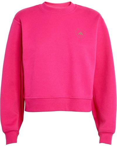 adidas By Stella McCartney Cotton-blend Sweatshirt - Pink