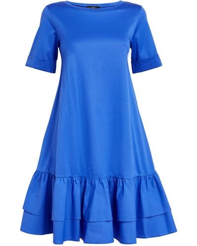 Weekend by Maxmara Cotton Mini Dress - Blue