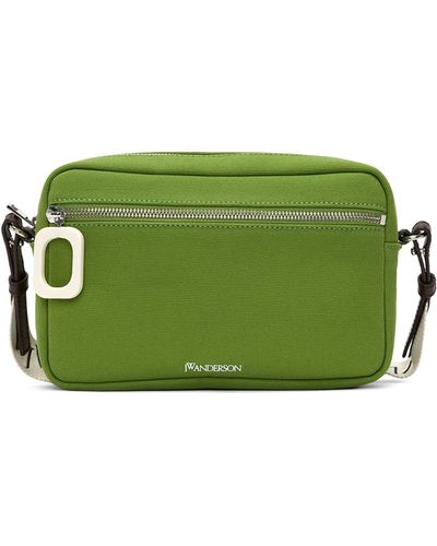 JW Anderson Small Canvas Puller Camera Bag - Green