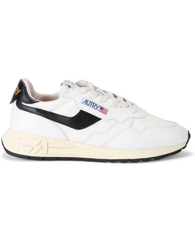 Autry Leather Reelwind Trainers - White