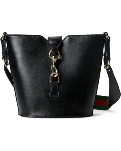 Gucci Mini Leather Original Bucket Bag - Black