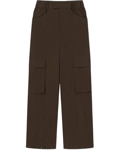 Aeron Recycled Nylon Millais Cargo Trousers - Brown