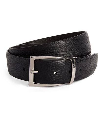 Canali Leather Reversible Belt - Black