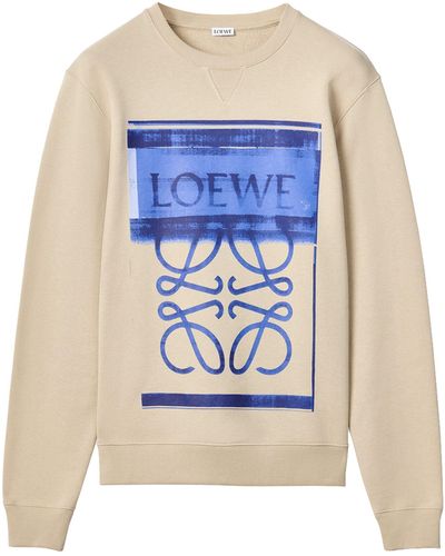 Loewe Cotton Photocopy Anagram Sweatshirt - Grey