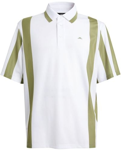 J.Lindeberg Striped Martin Polo Shirt - White