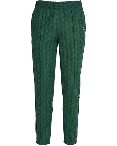 Lacoste Monogram-jacquard Sweatpants - Green