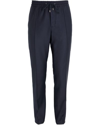 Pal Zileri Wool Drawstring Pants - Blue