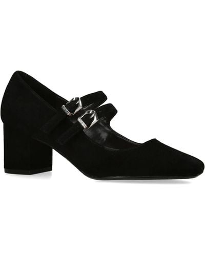 Carvela Kurt Geiger Suede Harper Mary Janes 70 - Black