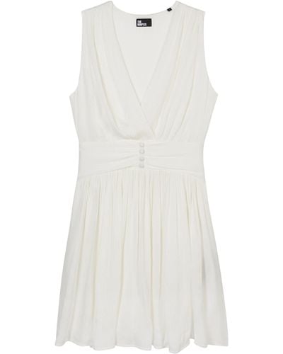The Kooples Crinkled Mini Dress - White