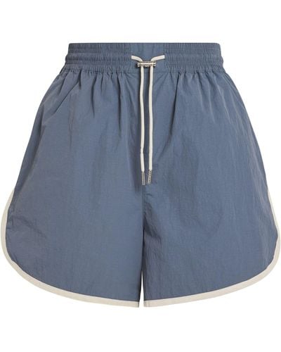 Varley Harmon High-rise Shorts - Blue