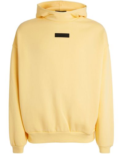 Fear Of God Logo-patch Hoodie - Yellow