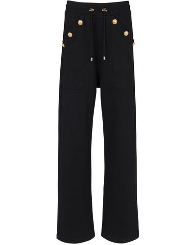 Balmain Button-detail Sweatpants - Black