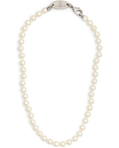 Vivienne Westwood Faux Pearl Necklace - White