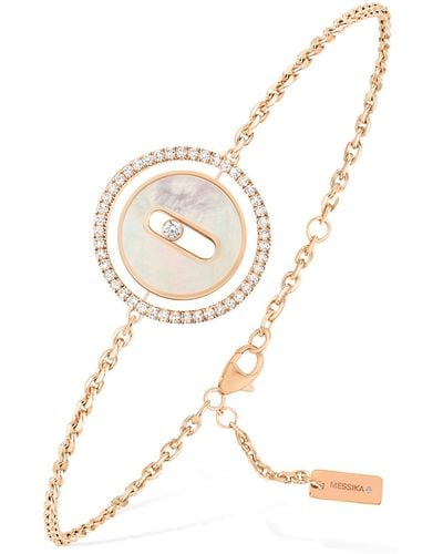 Messika Rose Gold, Diamond And Mother-of-pearl Lucky Move Bracelet - Natural