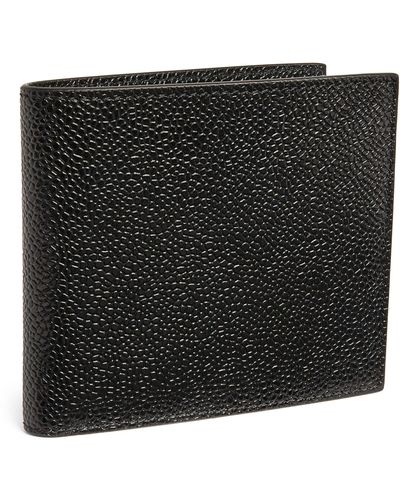 Thom Browne Grained Leather Bifold Wallet - Black