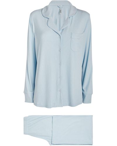 Skims Soft Lounge Pajama Set - Blue