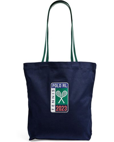 RLX Ralph Lauren Canvas Wimbledon Tote Bag - Blue
