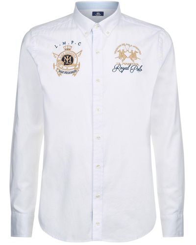 La Martina Oxford Shirt - White