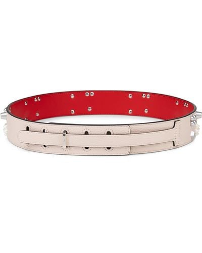 Christian Louboutin Paloma Leather Belt - Red
