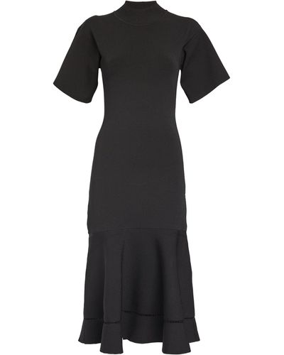 Victoria Beckham T-shirt Midi Dress - Black