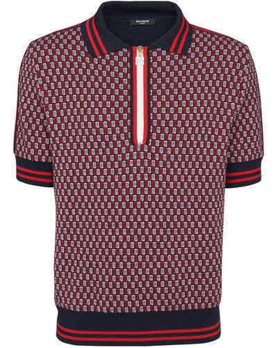 Balmain Paris Polo Shirt - Red