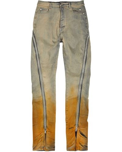 Rick Owens Gradient-dye Bolan Banana Flared Jeans - Natural