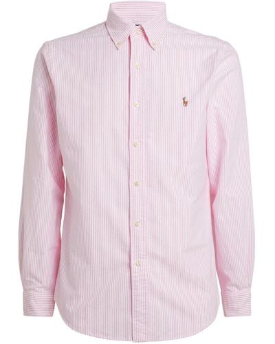 Polo Ralph Lauren Cotton Striped Oxford Shirt - Pink