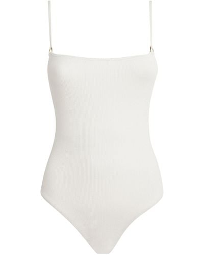 Melissa Odabash Palma Ridges Swimsuit - White
