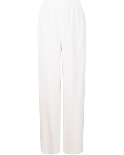 Eskandar Silk Wide-leg Pants - White