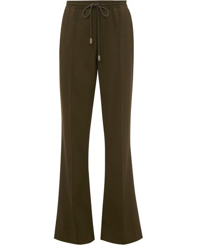 JW Anderson Stretch-wool Drawstring Tailored Trousers - Green