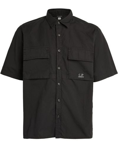 C.P. Company Cotton Ripstop Shirt - Black